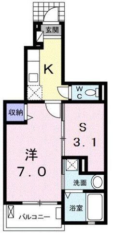 ウィステリア　ガーデン　Ａの間取り