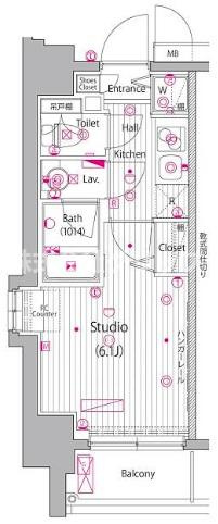 グランド・ガーラ桜木町駅前の間取り