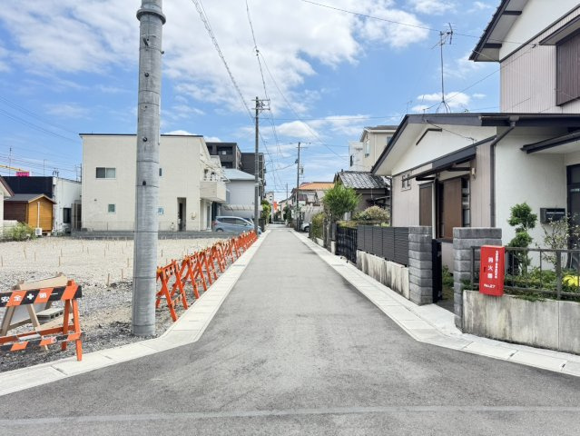 静岡市　葵区　北安東4丁目　全4区画　分譲地　②の前面道路含む現地写真