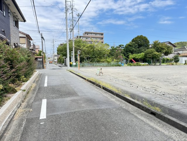 静岡市　葵区　上足洗1丁目　全10区画　分譲地　10の前面道路含む現地写真