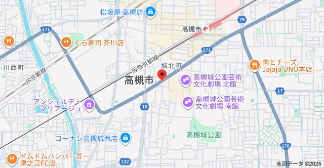 セレニテ高槻の地図