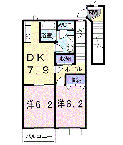 フォンテーヌAの間取り