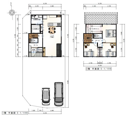 一宮東町4丁目　建築条件付き　売土地　の参考プラン|プラン例　建物価格　2,272.12万円　建物面積　87.76㎡（約26.54坪）
プラン例　土地建物　総額　3,580万円
