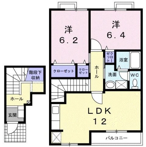 メゾン・ド・ジュネスＫ　３の間取り