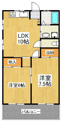 福島第２ハイツの間取り