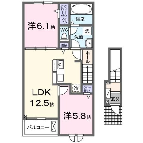 メゾン　ド　ルポの間取り