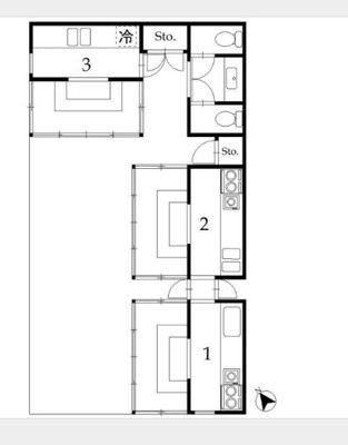  | 部屋番号：1,2