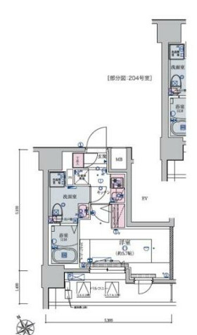 リヴシティ横濱新川町弐番館の間取り