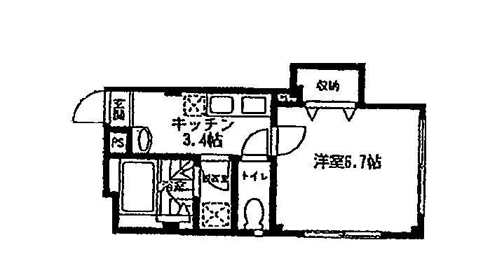 シャレエ千川の間取り|間取りです。