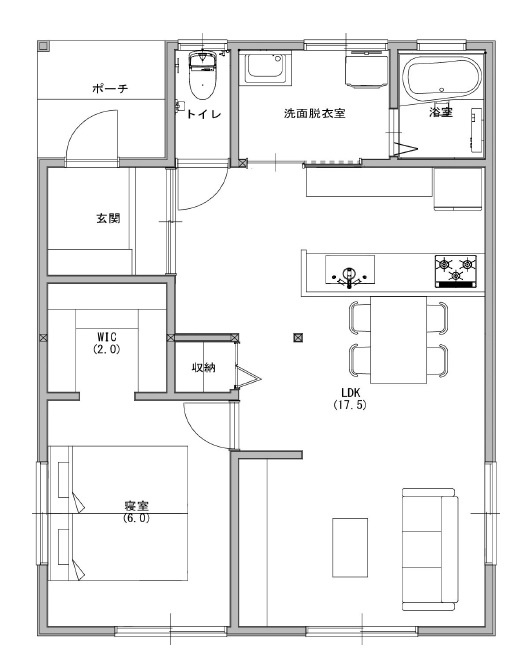岡山市東区瀬戸町下　中古戸建の間取り