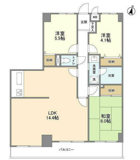 ルミエール山本の間取り