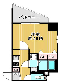 プロシード大阪WESTアドリアの間取り