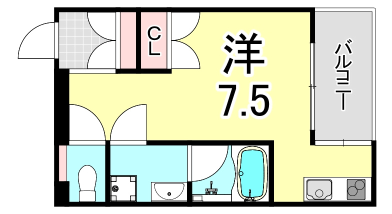 ソリューション甲子園の間取り