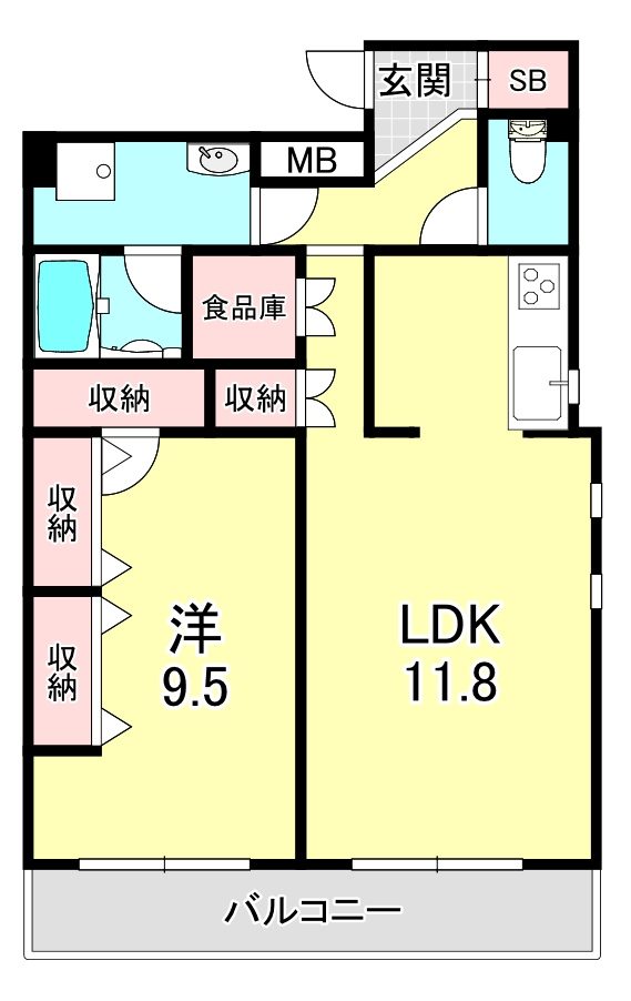 メトロポリタンの間取り