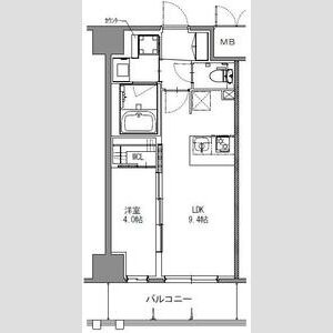 S-RESIDENCE神戸みなと元町aloの間取り