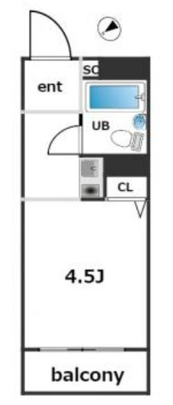 アンピエス六甲の間取り