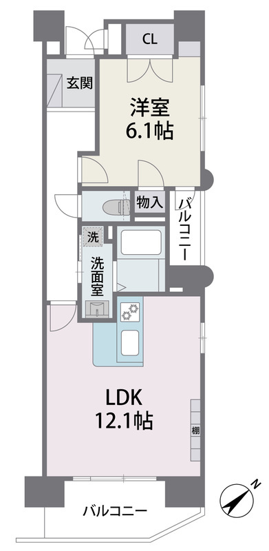 アビターレ駅南の間取り