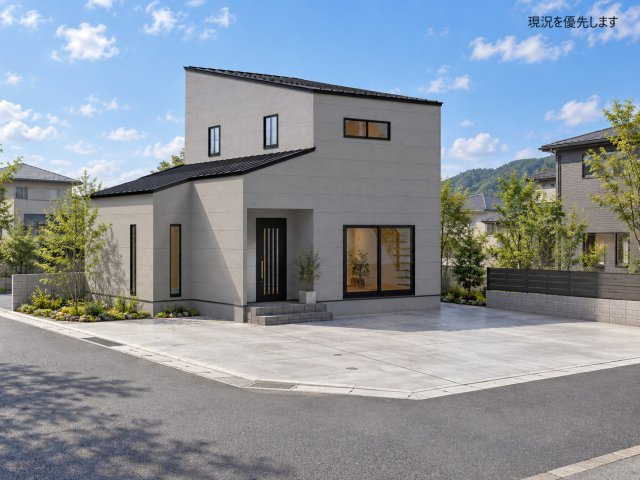 ☆最高基準の耐震等級3取得☆タスリエPLUS迎町の外観パース|最高基準の耐震等級3＆省令準耐火構造＆ZEH水準仕様