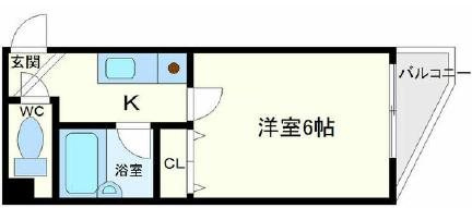 シティハイツ浪速の間取り