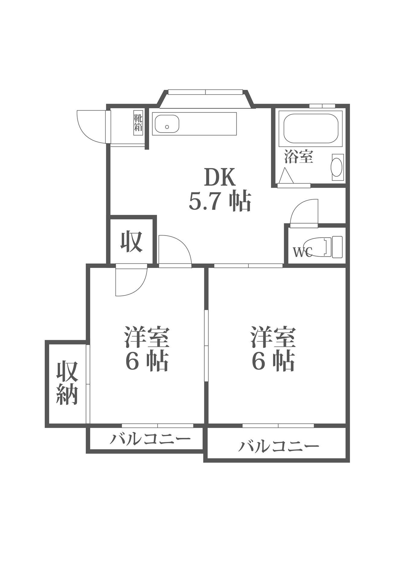 アネックス清水の間取り