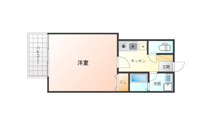 アルファキューブ西大島の間取り