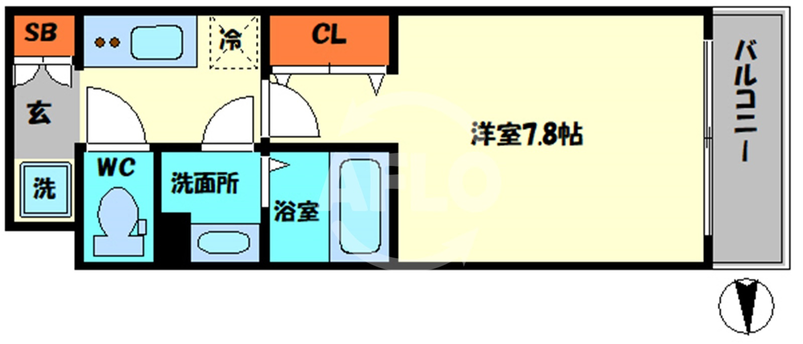 フォーリアライズ福島WESTの間取り|フォーリアライズ福島WEST　間取り