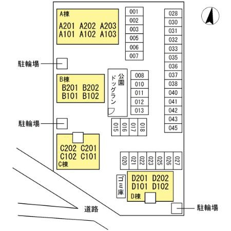 ロイヤルパークス林町 C棟の区画図
