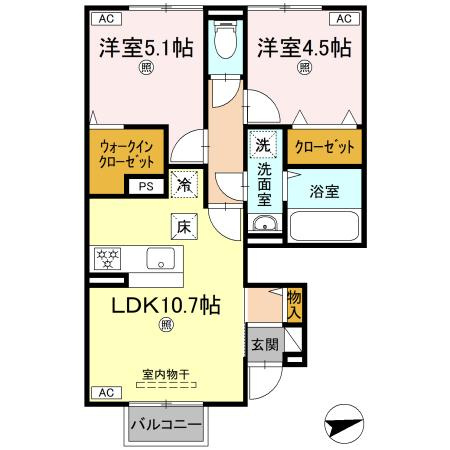 Ciellaの間取り