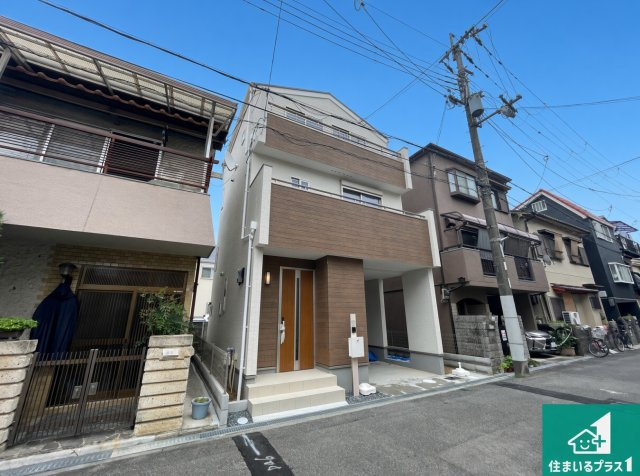■高槻市大冠町　新築一戸建ての外観|お客様に長く安心して住んでいだだける事にこだわった家づくり！住んでからのアフターサービスにもしっかりと取り組んでいます！