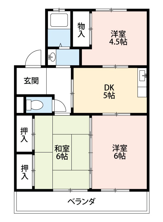 湫マンション　　刈谷市の賃貸ならクラスホーム刈谷店の間取り
