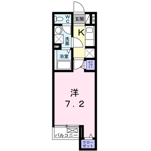 プラシード　カメリアの間取り