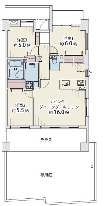 パークホームズ室見駅前の間取り