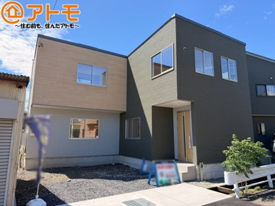 【外観】 | 清水区中矢部町8期　新築戸建　全1棟 | どっしりとした外観は安心感のあるマイホームを実感できますね♪
