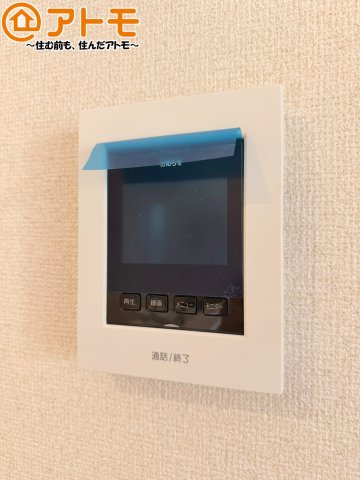 【防犯設備】 | 清水区中矢部町8期　新築戸建　全1棟 | TVモニター付きインターホンは訪問者を確認することができて、防犯性に優れています♪