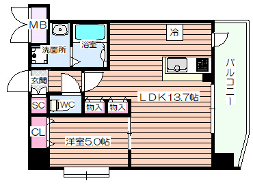 【間取り】 | スプランディッド中之島WEST