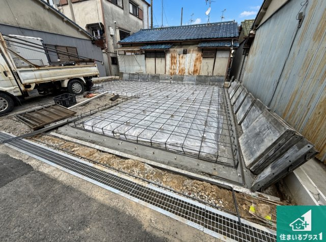 ◆松原市東新町　新築一戸建ての外観|現在の進捗状況です！順調に作業進行中、完成が待ち遠しいです！詳細の間取り等、お気軽にお問い合わせください！
