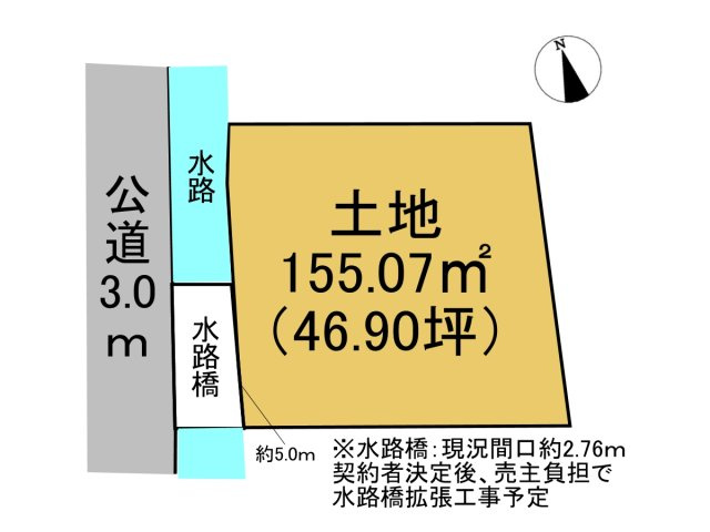 売土地　大垣市和合新町１丁目　38.41坪の土地図