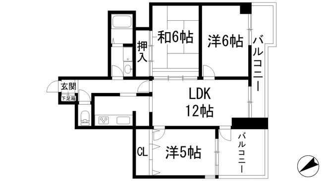 【間取り】 | グランディアミアモーレ宝塚南口