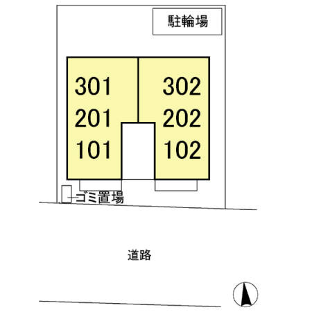 アベニューセイジョウの区画図