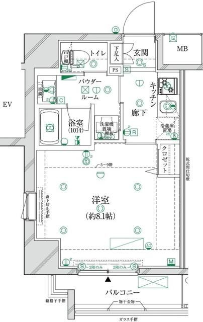 クレイシア江戸川橋レーヴの間取り