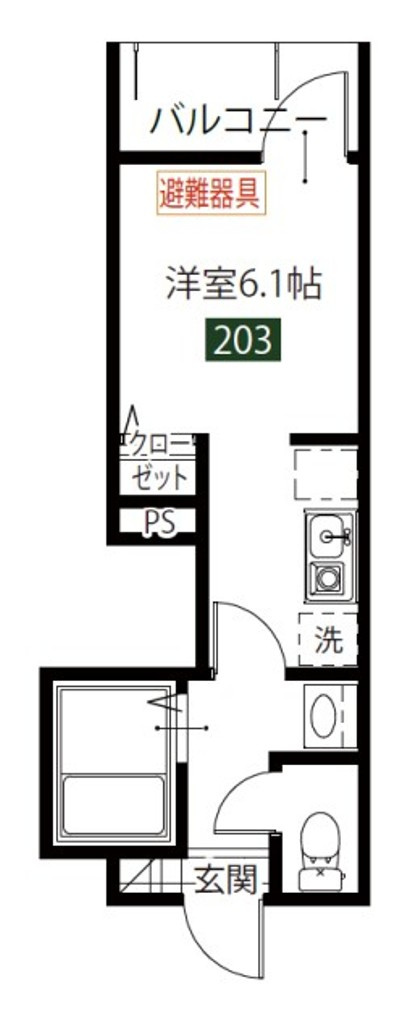メルディア調布の間取り