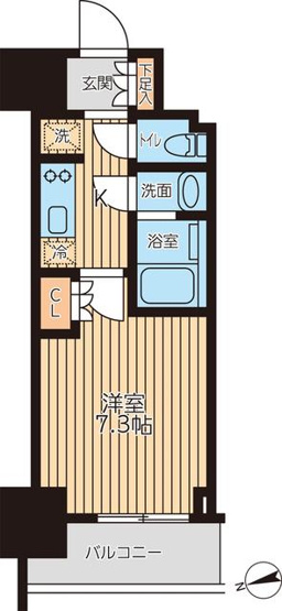 【間取り】 | クロスレジデンス蒲田Ⅱ