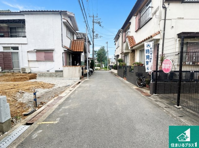 ◆堺市中区土塔町　第1期　新築一戸建ての前面道路含む現地写真|周辺は落ち着いた街並みの住宅地！子育てがしやすい住環境です！まだ未完成ですが、現地でしかわからない事もございます。是非一度ご覧ください。