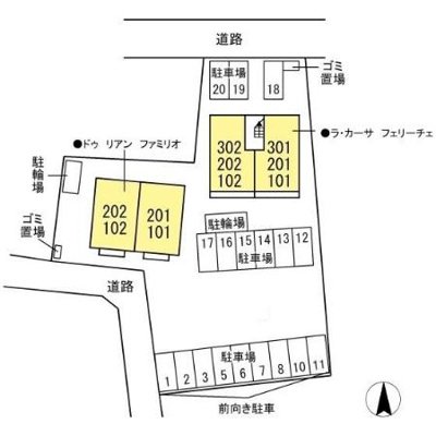 【区画図】 | ラ・カーサ フェリーチェ