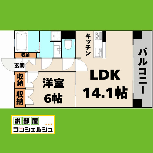 上前津ライズの間取り