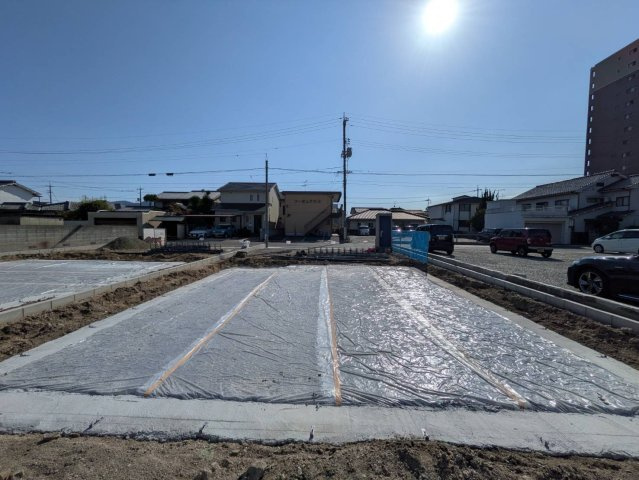岡山市南区築港栄町　4棟③号棟の外観|◆③号棟建築予定地です。土地造成工事中（08/10/17現在）