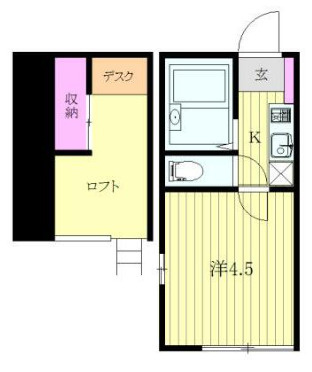 杉並区高円寺南５丁目のアパートの間取り