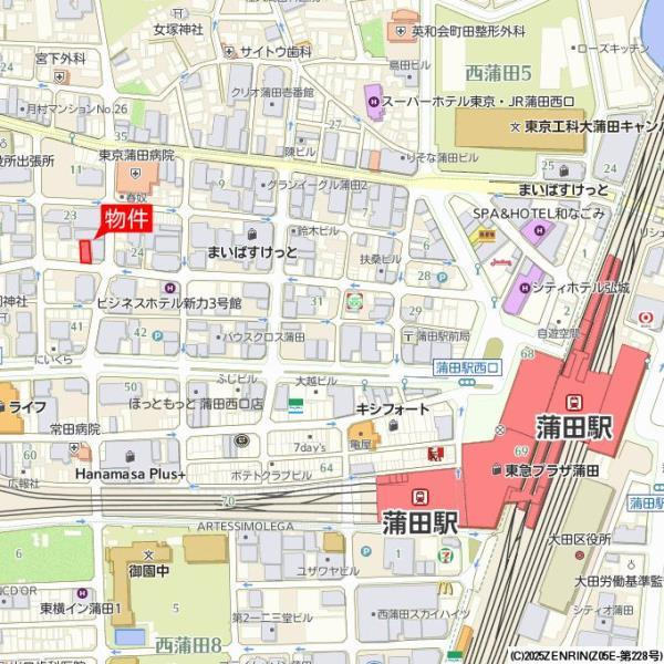 エクセル遠藤の地図