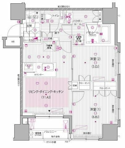 ガーラ・レジデンス池袋の間取り