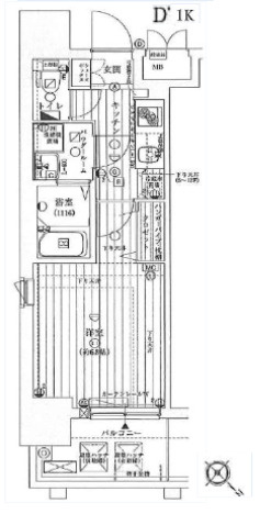 レジュールアッシュ神戸元町の間取り